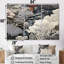 «Black and White Abstract Corals River IV - Coastal Coral Under Water», ensemble d'art sur toile-107755072-107755077