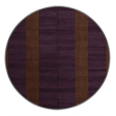 Machine Washable Checkered Brown Area Rug