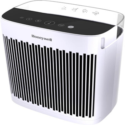 Honeywell Insight HEPA Air Purifier With Air Quality Indicator For Medium-Large Rooms (190 Sq Ft), White - Wildfire/Smoke, Pollen, Pet Dander, And Dust Air Purifier