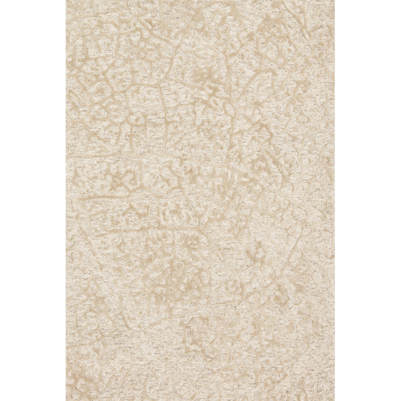 Rusch Hand-Tufted Beige Rug, Rectangle 9'3" x 13'