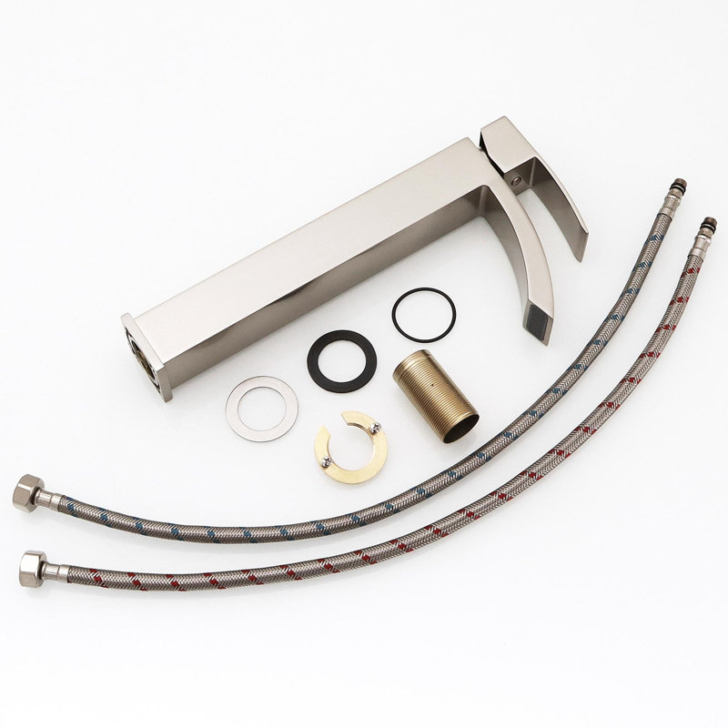 Single Hole Bathroom Tap Modern Single Handle, Brushed Nickel