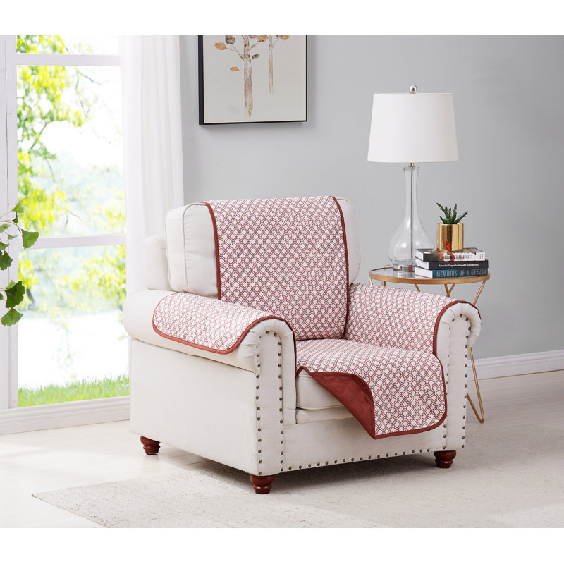 Housse pour fauteuil à coussins carrés/rectangulaires, Rouge Ironwok