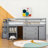 Jandi 3 Drawer Platform Loft Bed with Built-in-Desk by Harriet Bee-1550609895-1550609897