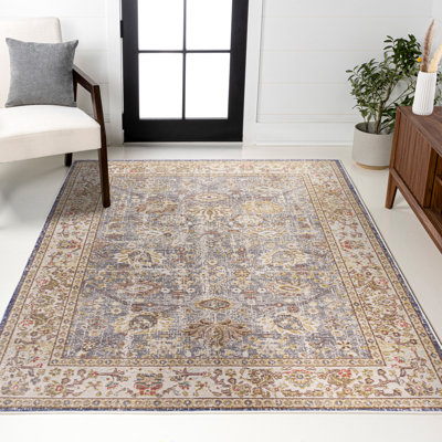Eglinton Modern Faded Peshawar Grey/Ivory Rug