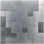 Dosseret à peler et coller 12 po x 12 po, carreaux de mur en métal pour cuisine, paquet de 10, aluminium brossé