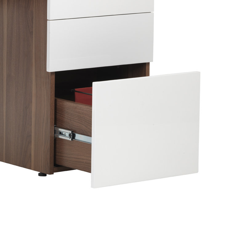 Glass Top Solid Wood Base Writing Desk