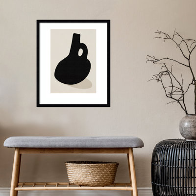 «Black Vase» par Simon Westframed, reproduction d'art