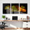 «Ginkgo Leaf», reproduction d'art sur toile tendue sur toile, style contemporain moderne (ensemble de 3)