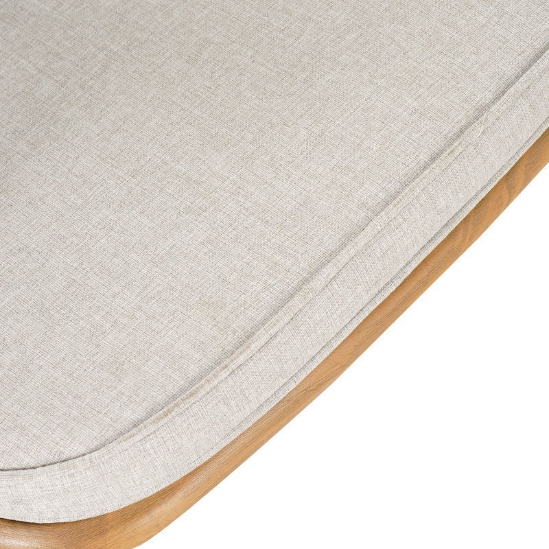 Chaise berçante d'extérieur - Dossier robuste en PE en rotin et coussin léger
