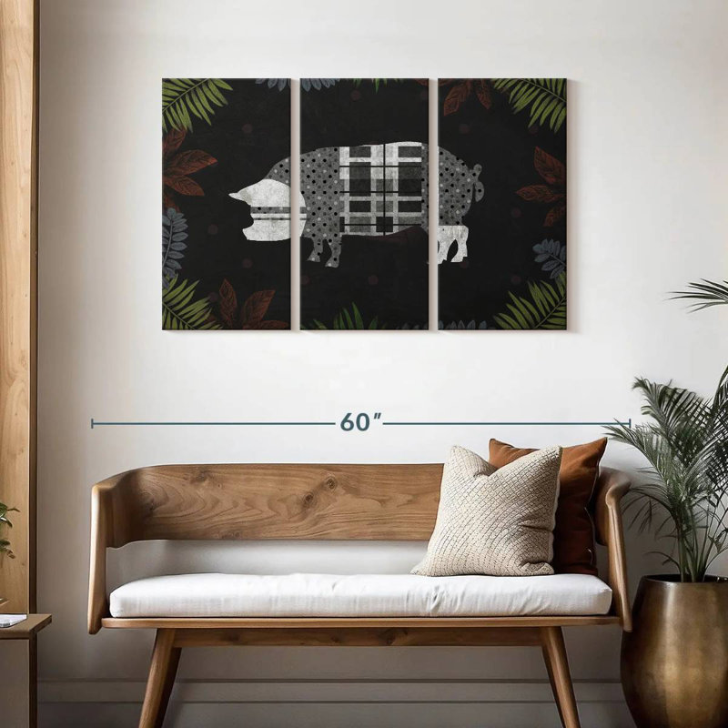 Brampt Modern Farm Pig, 28" H x 45" W