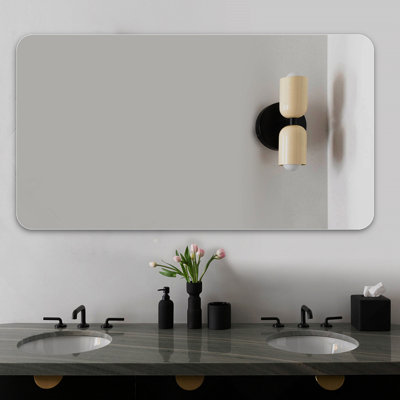 Miroir de salle de bain, miroir mural pour salle de bain anti-buée