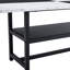 Ensemble de table de salle à manger spacieux et blanc avec rangement, design moderne pour la maison