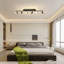 Black/Gold LED Adjustable Fixed Track Lighting Head