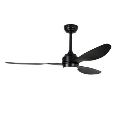 52" Nickel Ceiling Fan with Lights and Remote, Quiet DC Motor Ceiling Fans 6 Speed Levels for Patio Living Room, Bedroom,