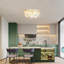 10-Light Acrylic LED Ceiling Light Warm Light-1922764326