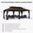 PURPLE LEAF 20' W x 12' D Hardtop Gazebo Outdoor Metal Roof Sun Shade Tent with Curtains and Netting Patio Canopy Permanent Pavilion