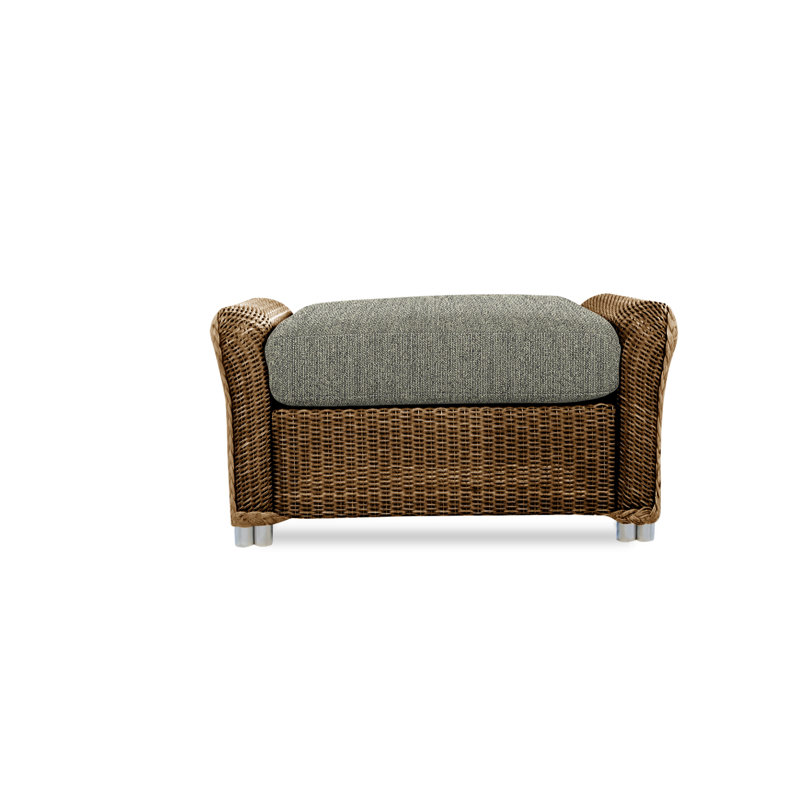 Reflections Outdoor Ottoman, Cottage Pepper, Bark