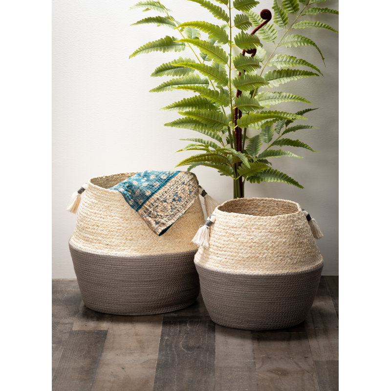 Ensemble de 2 paniers en tissu