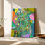 «Green Mosaic», art mural sur toile abstraite-1225897487-1225897491