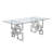 Marano Clear Tempered Glass Dining Table-1254451947-1292868947