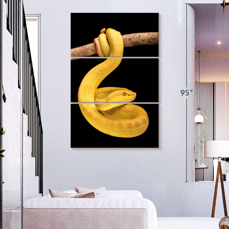 Brampt Venomous Pit Viper, 74" H x 48" W