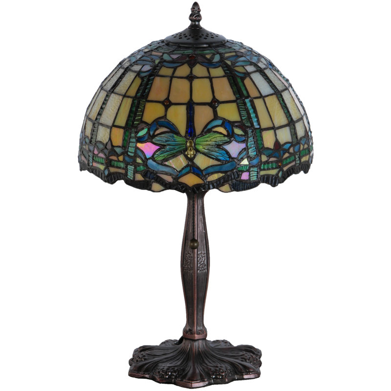 Dragonfly Trellis 19" Table Lamp