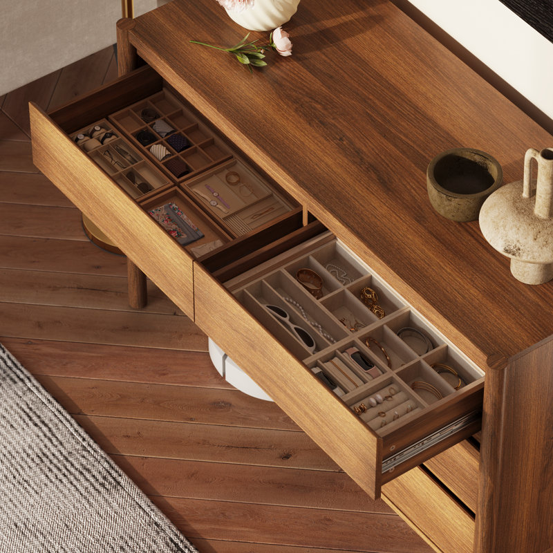 6-Drawer Dresser With Solid Wood Legs