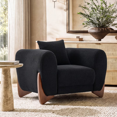 Fauteuil d'appoint Keiven Boucle