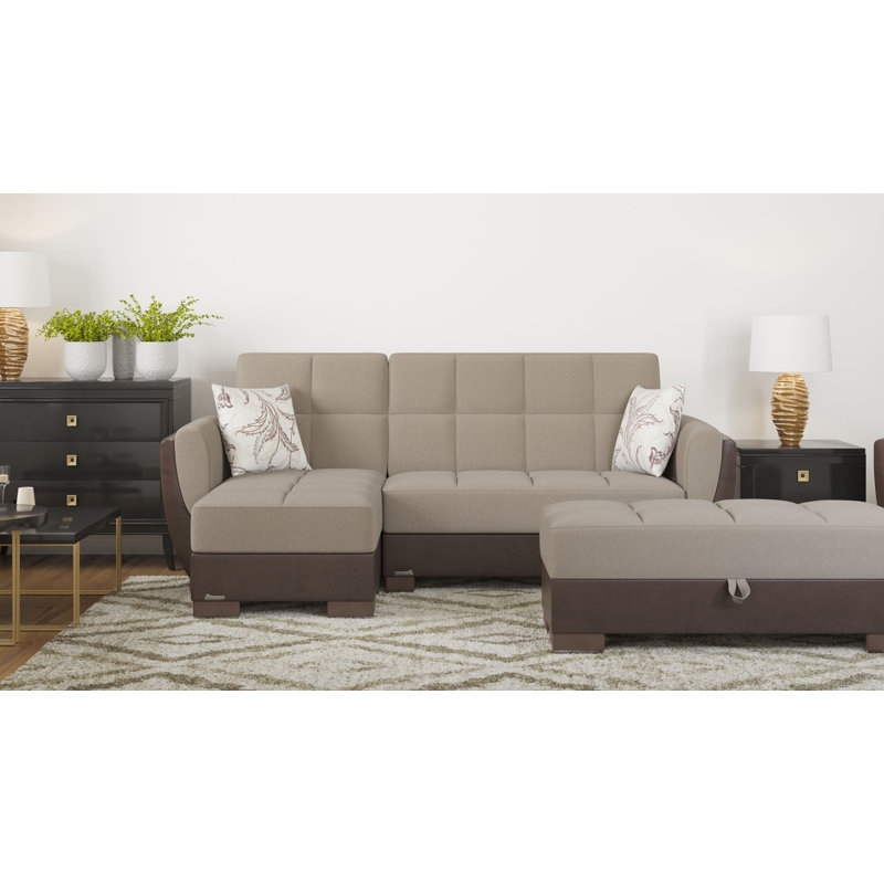 Chaise longue convertible avec rangement PrimeNest SkyHaven
