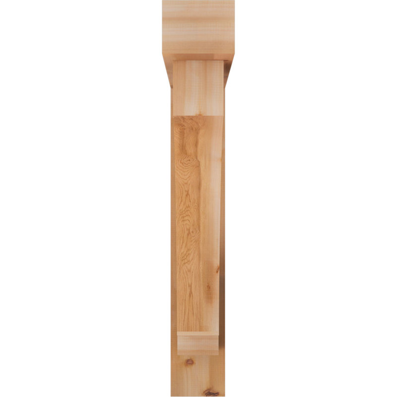 Support de bloc impérial avec entretoise décalée, Cèdre rouge occidental de l 7 1/2 po (lisse), 48 X 48