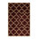 Machine Washable Trellis Brown Area Rug