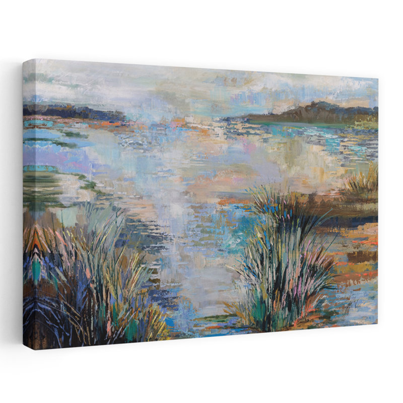 Escape Coastal Blue White Bay Beach Grasse, H 48 po x l 32 po