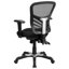 Chaise de bureau ergonomique en filet à dossier moyen avec accoudoirs réglables Siyer-53663816-33351267