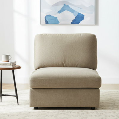 Upholstered Accent Chair Armless