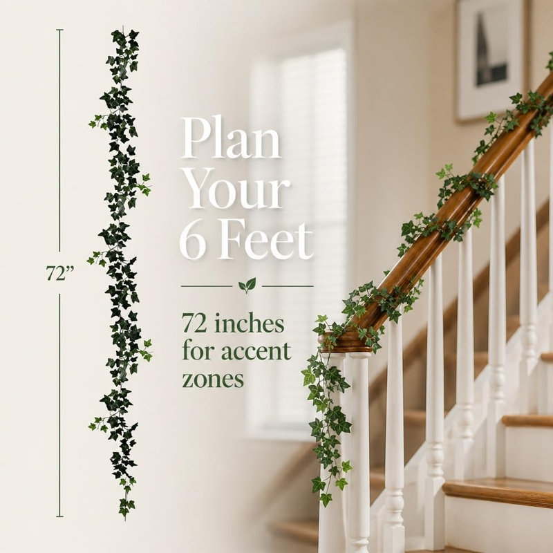 Gearold 72'' in. Faux Ivy Garland