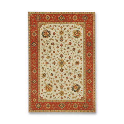 Tapis beige tissé traditionnel Mosso