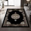 Tapis tissé élégant, 5,2 x 7,5 pieds | 100% polyester, hauteur des poils de 0,3 po, antibactérien, envers en PVC antidérapant | Lavable à la machine, impression numérique 3D | Parfait pour le salon, la chambre à coucher et la décoration intérieure-1369451038