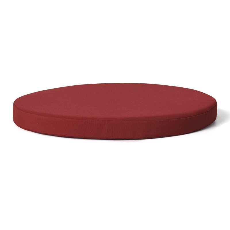 Patio Dining Chair Cushion, Red, 16" W x 16" D