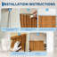Panneau mural à lambris rustique en bois GarveeHome - Finition bois foncé, 100% imperméable, sans formaldéhyde, 77,6 po x 40,1 po