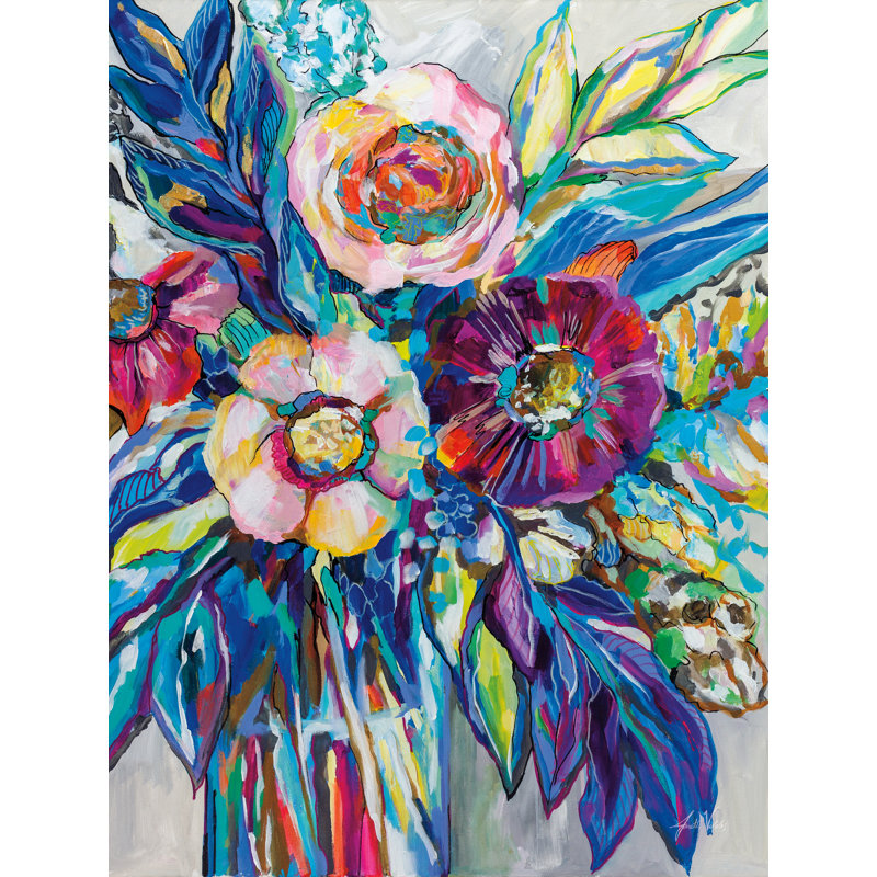 «Summer Dreams» par Jeanette Vertentes, Toile avec cadre doré, Non, H 24 po x l 18 po