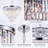 Modern 4 - Light Tiered Crystal Chandelier Dimmable