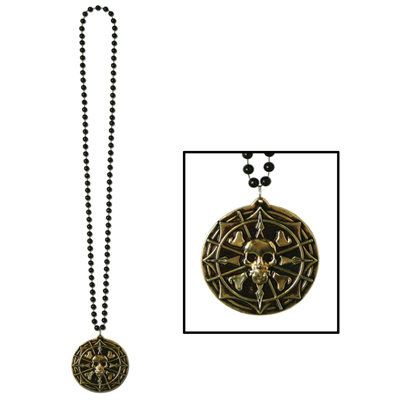 Perles avec médaillon pirate
