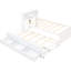 Lit plateforme avec tête de lit, USB, lit gigogne et 3 tiroirs-2111877435