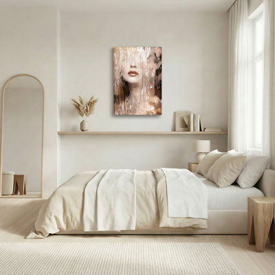 Ensemble de 1 tableau abstrait sur toile