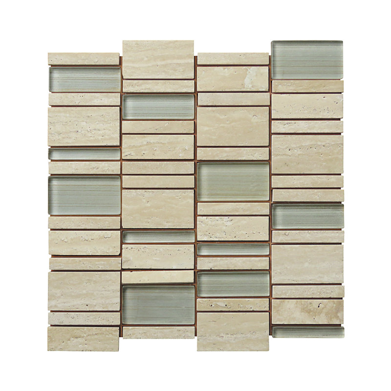 Carreau de mosaïque murale Travertine