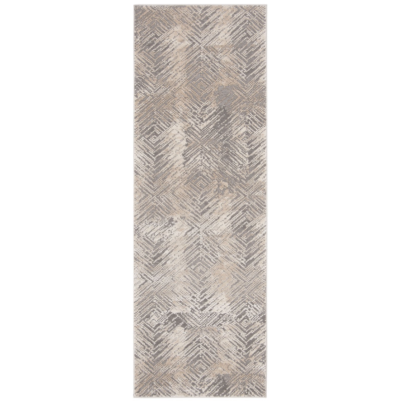 Edvin Performance Geometric Rug, Runner 2'7" x 8'