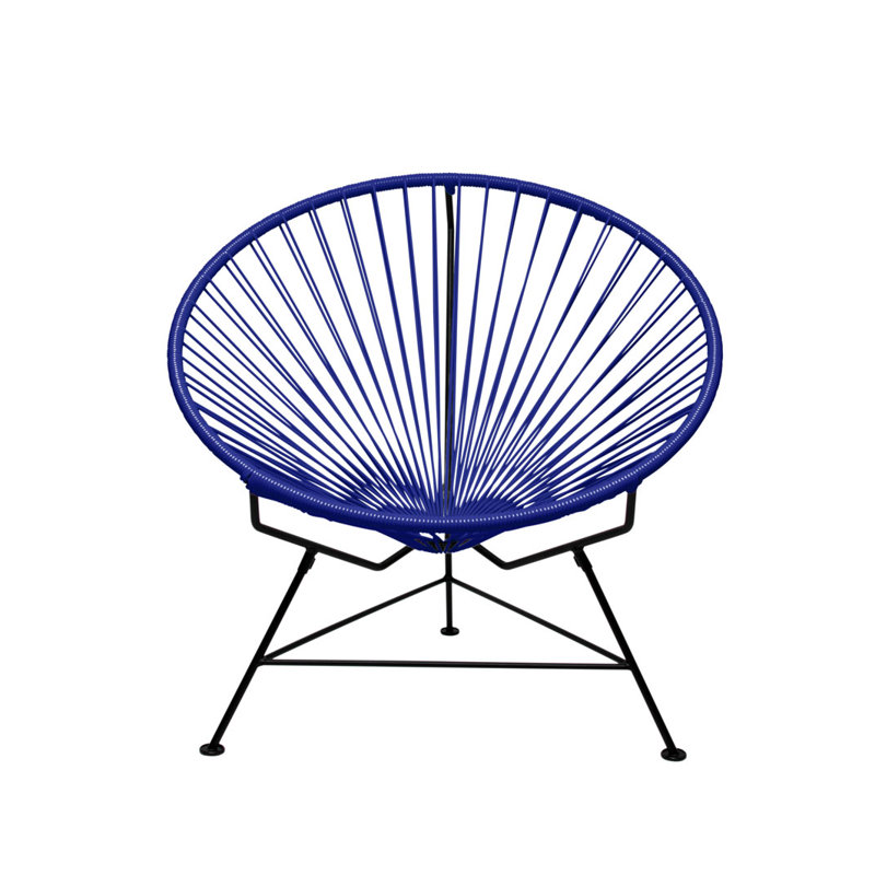 Innit Indoor Handmade Lounge Chair, Navy/Black
