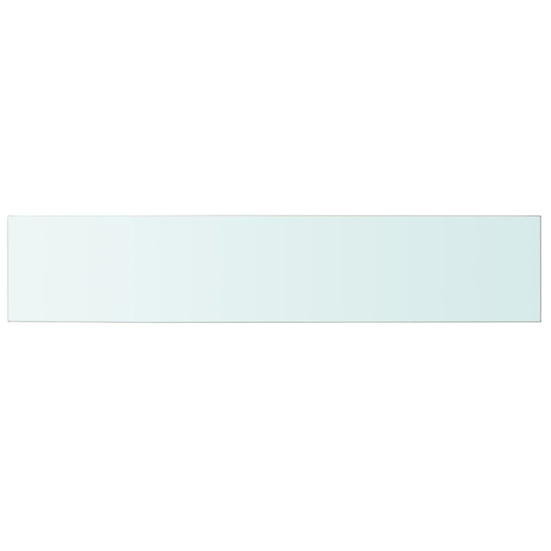 Wall Shelf Floating Shelf Display Shelf Wall Mounted Tempered Glass, 0.31" H x 39.4" W x 7.9" D
