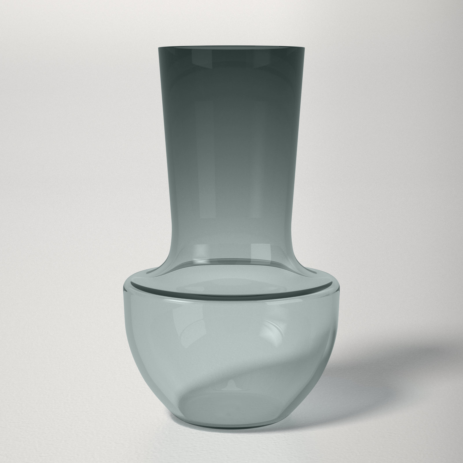 Talum Handmade Glass Table Vase, 12.25" H x 7.25" W x 7.25" D