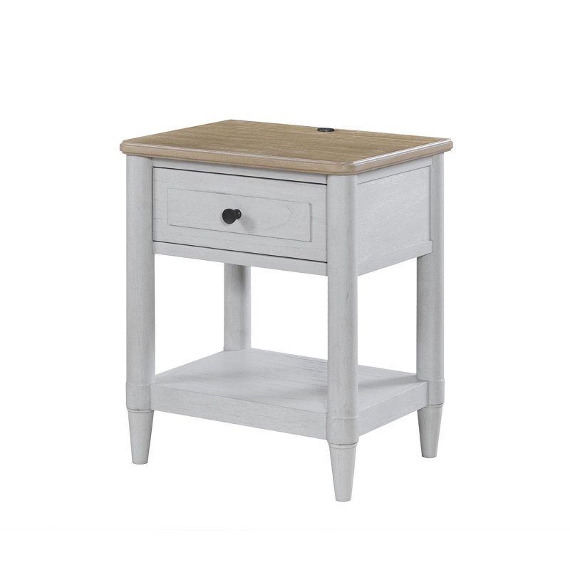 Petite table de chevet pour adolescent - ciment et sable